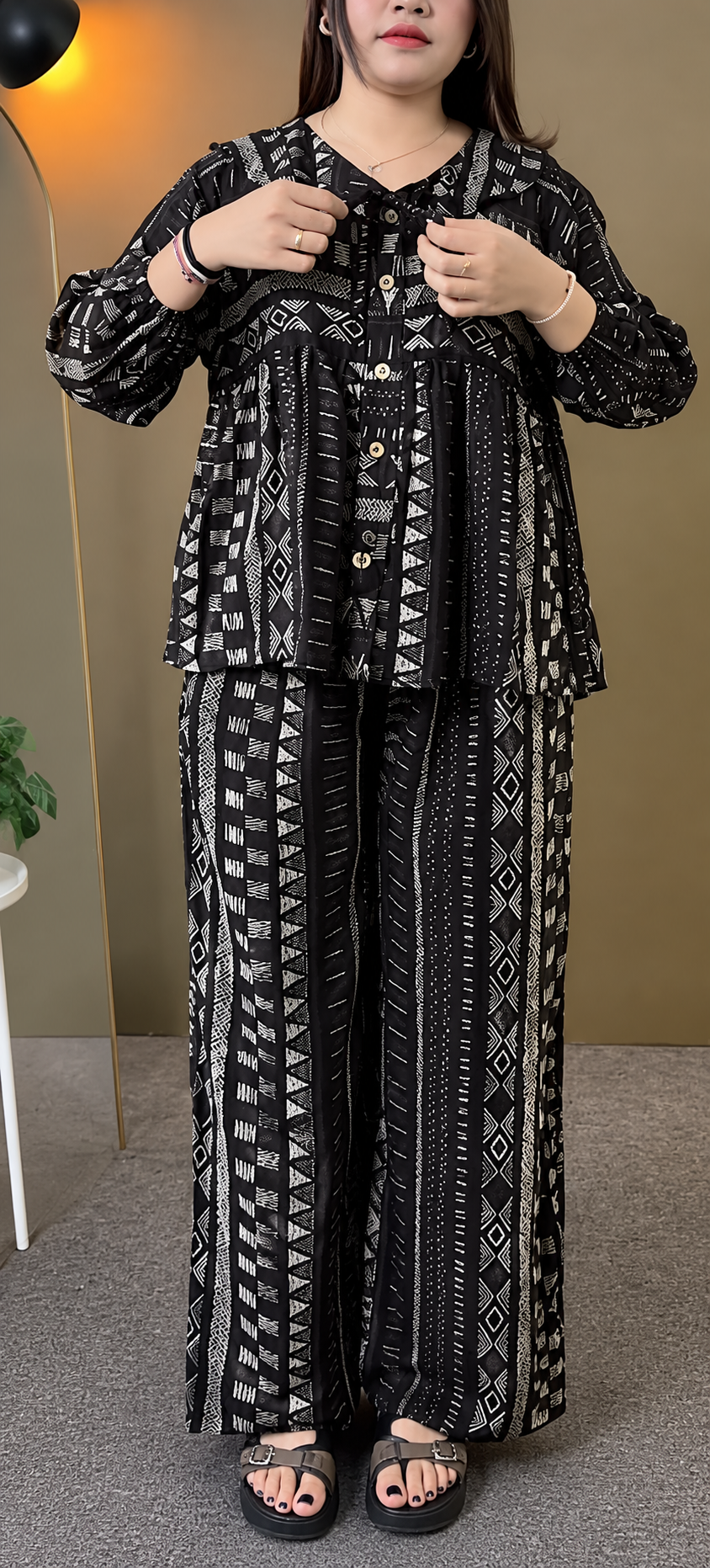 Ebony Geometry Co-ord Set