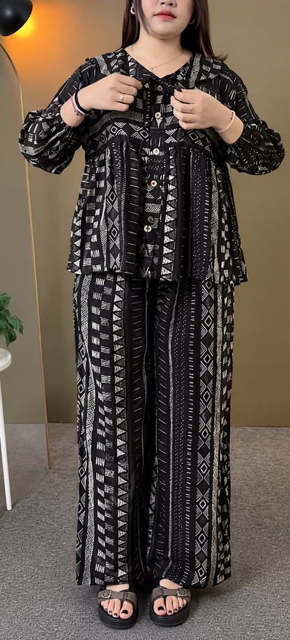 Ebony Geometry Co-ord Set